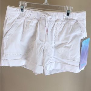 NWT Ivivva Girls Camp Tracker Short White Size 10